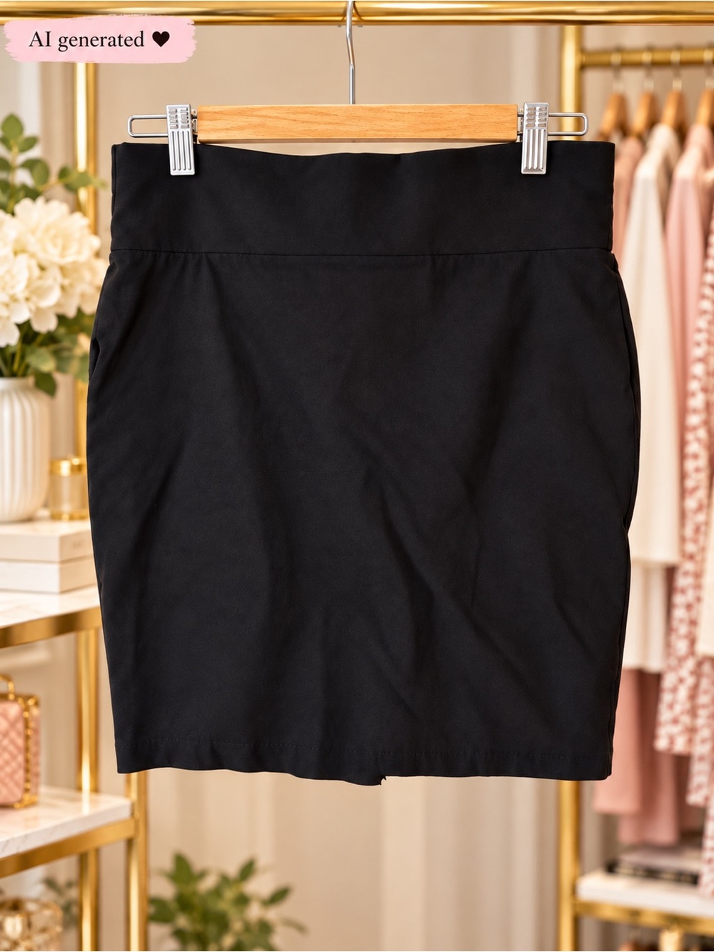 Suzy Shier Black Pencil Skirt Classic Workwear Size M